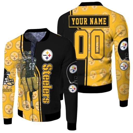 98 Vince Williams Great Player Pittsburgh Steelers 2020 Nfl Season Personalized Fleece Bomber Jacket