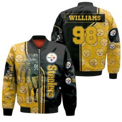 98 Vince Williams Great Player Pittsburgh Steelers Jersey 2020 Nfl Season Bomber Jacket