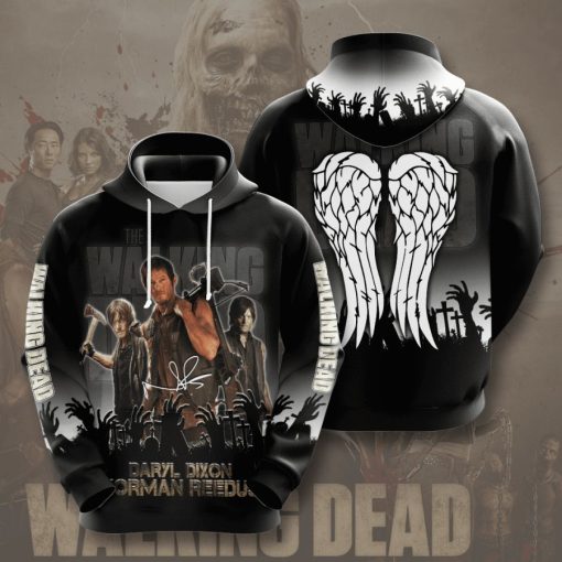 Daryl Dixon Norman Reedus The Walking Dead Design Gift For Fan Custom 3d All Over Printed Hoodie