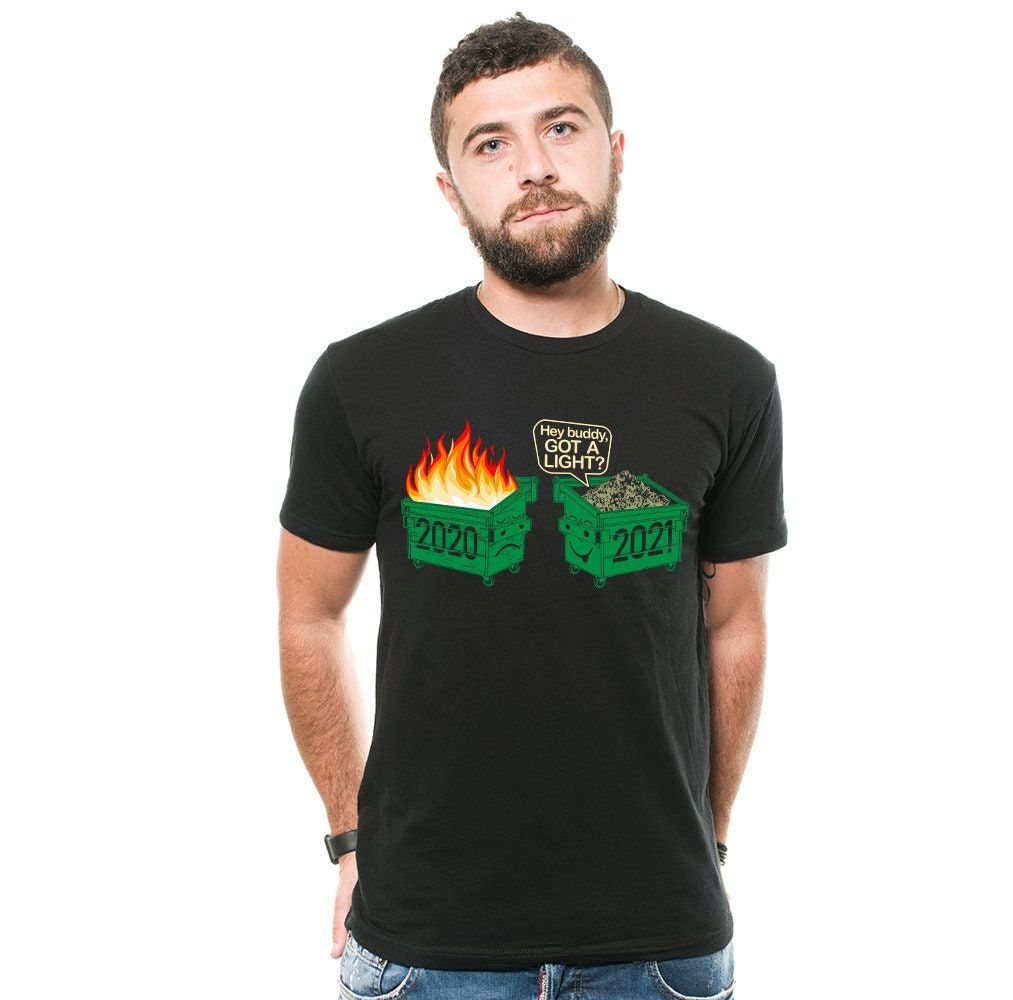 Dumpster 2021 Fire T-Shirt Funny Social T-Shirt
