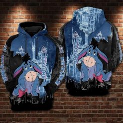 Eeyore Cartoon Winnie The Pooh Disneyland Over Print 3d Zip Hoodie