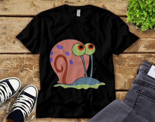 Gary Snail Funny Spongebob Squarepants Vintage Unisex Tee Adult T-shirt