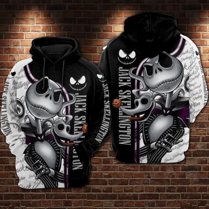 MLB New York Yankees Jack Skellington 3D Hoodie Zipper For Men Women - T- shirts Low Price