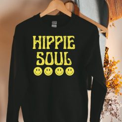 Hippie Soul Crew Neck Smile Face Unisex Sweatshirt