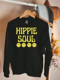 Hippie Soul Crew Neck Smile Face Unisex Sweatshirt