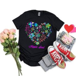 Hippie Soul Flower Heart Unisex T-Shirt