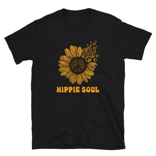 Hippie Soul Sunflower Peace Unisex T-Shirt