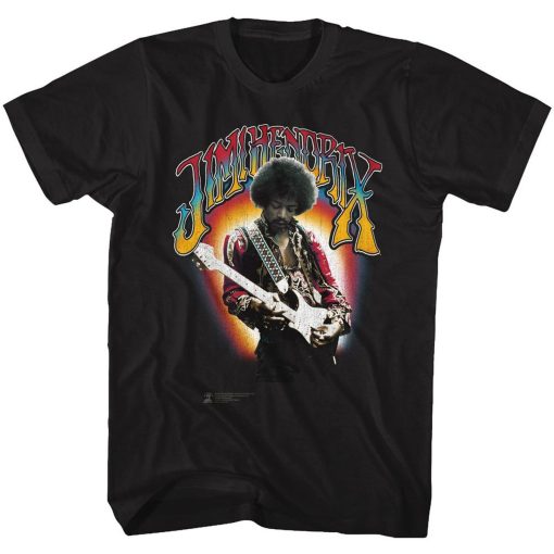 Jimi Hendrix Jimi Hendrix Black Adult T-Shirt