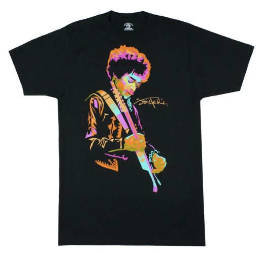 Jimi Hendrix Men_s Chuck Boyd Pop Art Photo T-Shirt