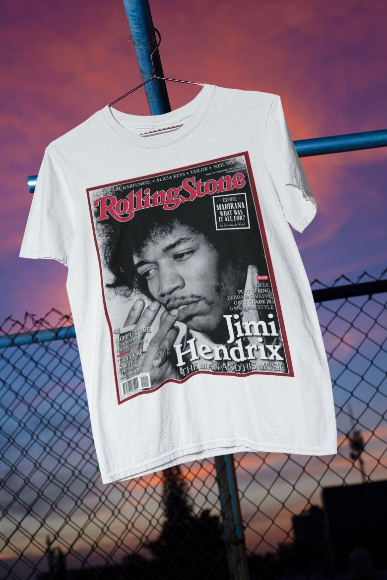 Jimi Hendrix Music Folk T-Shirt