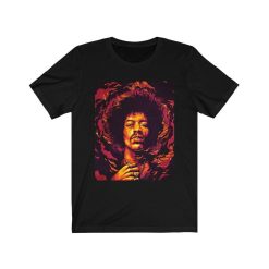 Jimi Hendrix Psychedelic Short Sleeve Tee Shirt