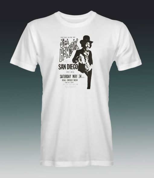 Jimi Hendrix San Diego Concert T-Shirt