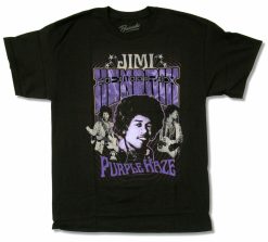 Jimi Hendrix Smile Black T-Shirt