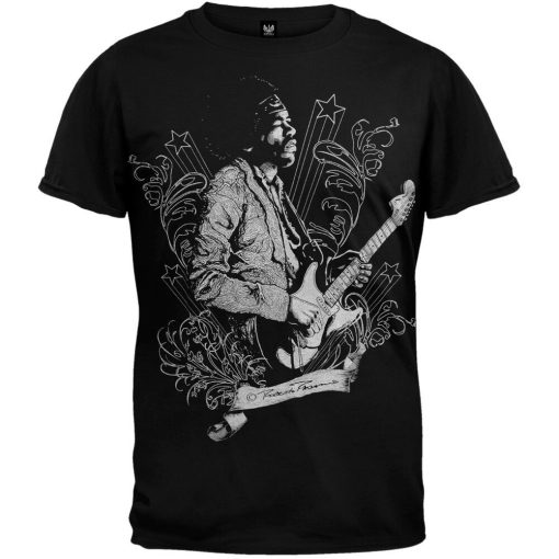 Jimi Hendrix – Star Struck Soft Adult Mens T-Shirt