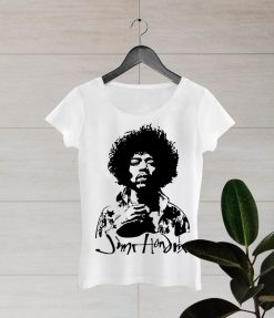 Jimi Hendrix Woman Racerback Tanks T-Shirt