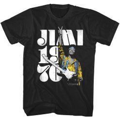 Jimi Hendrix World Peace 1970 Men_s T-Shirt