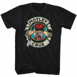Motley Crue Motley Crue Black Adult Vintage Unisex T-shirt