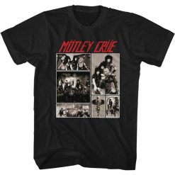 Motley Crue Motley Pics Black Adult T-Shirt