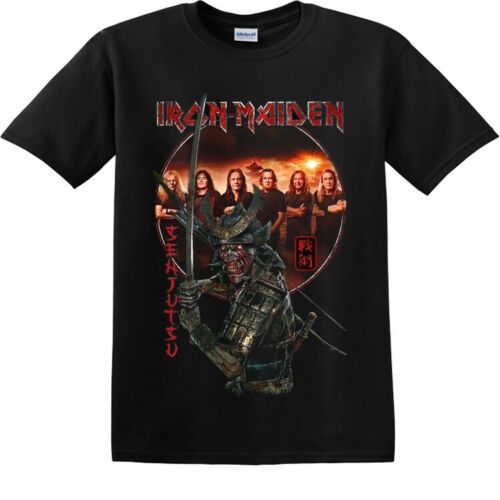 New Mens Iron Maiden Senjutsu Samurai Eddie Life Snake T-Shirt