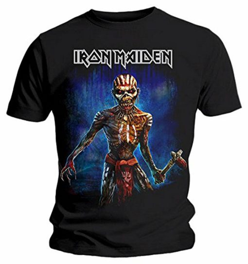 Official Iron Maiden Eddie Axe Book Of Souls Tour 2017 V2 T-Shirt