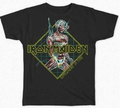 Official Iron Maiden Somewhere In Time Diamond Classic Rock Metal T-Shirt