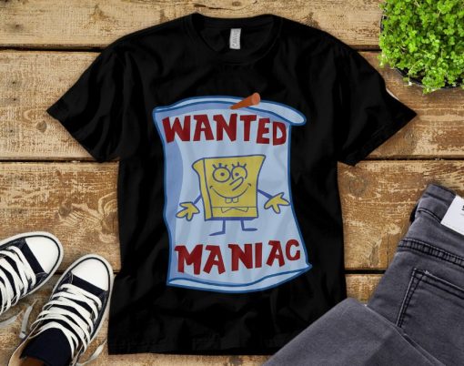 SpongeBob SquarePants Wanted Maniac T-Shirt