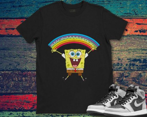 SpongeBob SquarePants Imagination Rainbow Unisex Gift T-Shirt