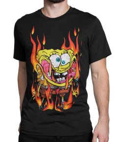 Spongebob In Fire SquarePants T-Shirt