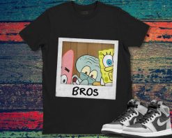 Spongebob Squarepants Bros Patrick Star Squidward Vintage Style Unisex T-Shirt