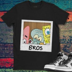 Spongebob Squarepants Bros Patrick Star Squidward Vintage Style Unisex T-Shirt