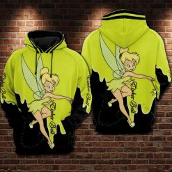 Tinker Bell Cartoon The Great Fairy Rescue Over Print 3d Zip Hoodie