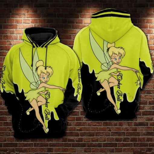Tinker Bell Cartoon The Great Fairy Rescue Over Print 3d Zip Hoodie