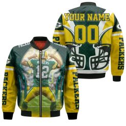 Aaron Charles Rodgers 12 Green Bay Packers Nfc North Champions Super Bowl 2021 Personalized Bomber Jacket