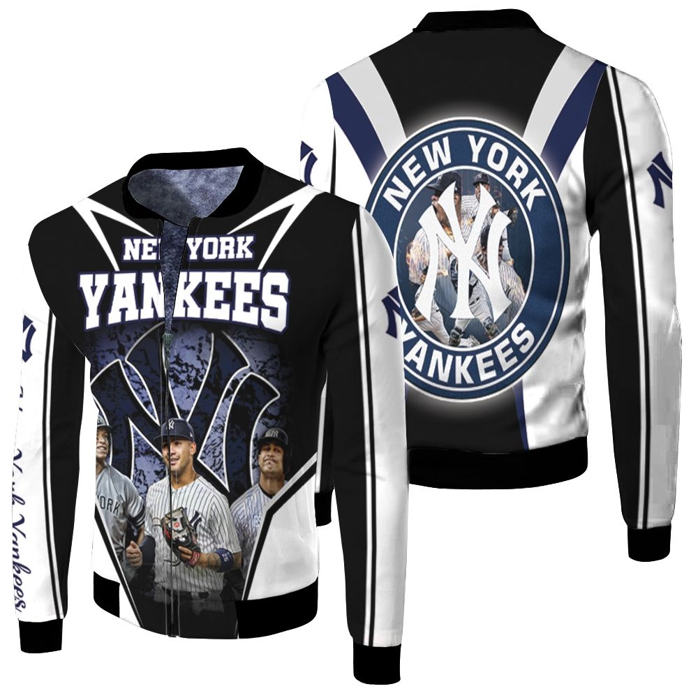 New York Yankees Aaron Judge And Giancarlo Stanton Fleece Bomber Jacket –  Teepital – Everyday New Aesthetic Designs