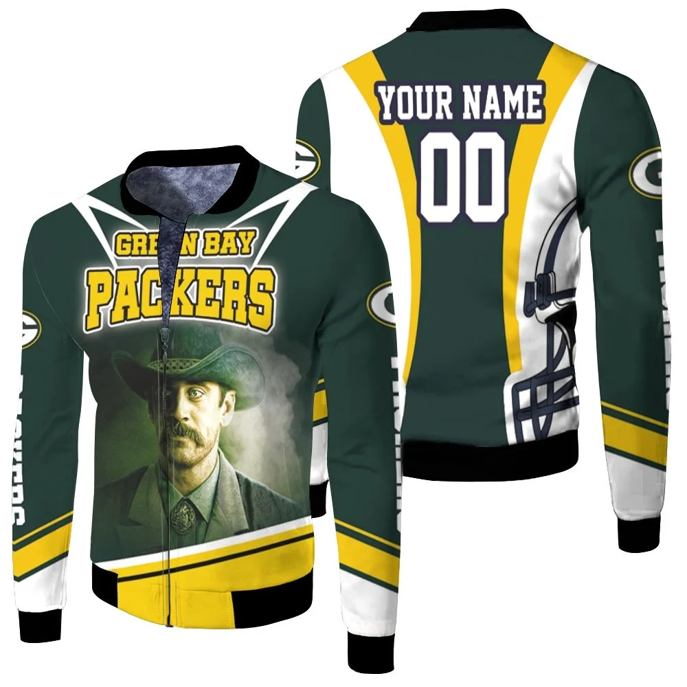 Aaron Rodgers Green Bay Packersposter For Fans Personalized Fleece Bomber Jacket