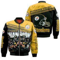 Afc North Division Champions Pittsburgh Steelers 2020 Season Great Players 2020 Nfl Season Jersey Bomber Jacket