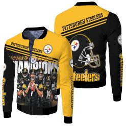 Afc North Division Champions Pittsburgh Steelers 2020 Season Great Players 2020 Nfl Season Jersey Fleece Bomber Jacket