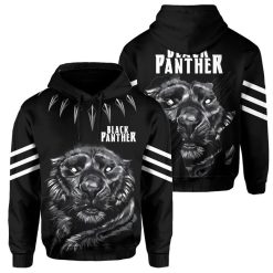 Africa Zone – Black Panther Party Civil War Over Print 3d Zip Hoodie