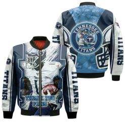A.J Brown #11 Tennessee Titans Afc South Champions Super Bowl 2021 Bomber Jacket