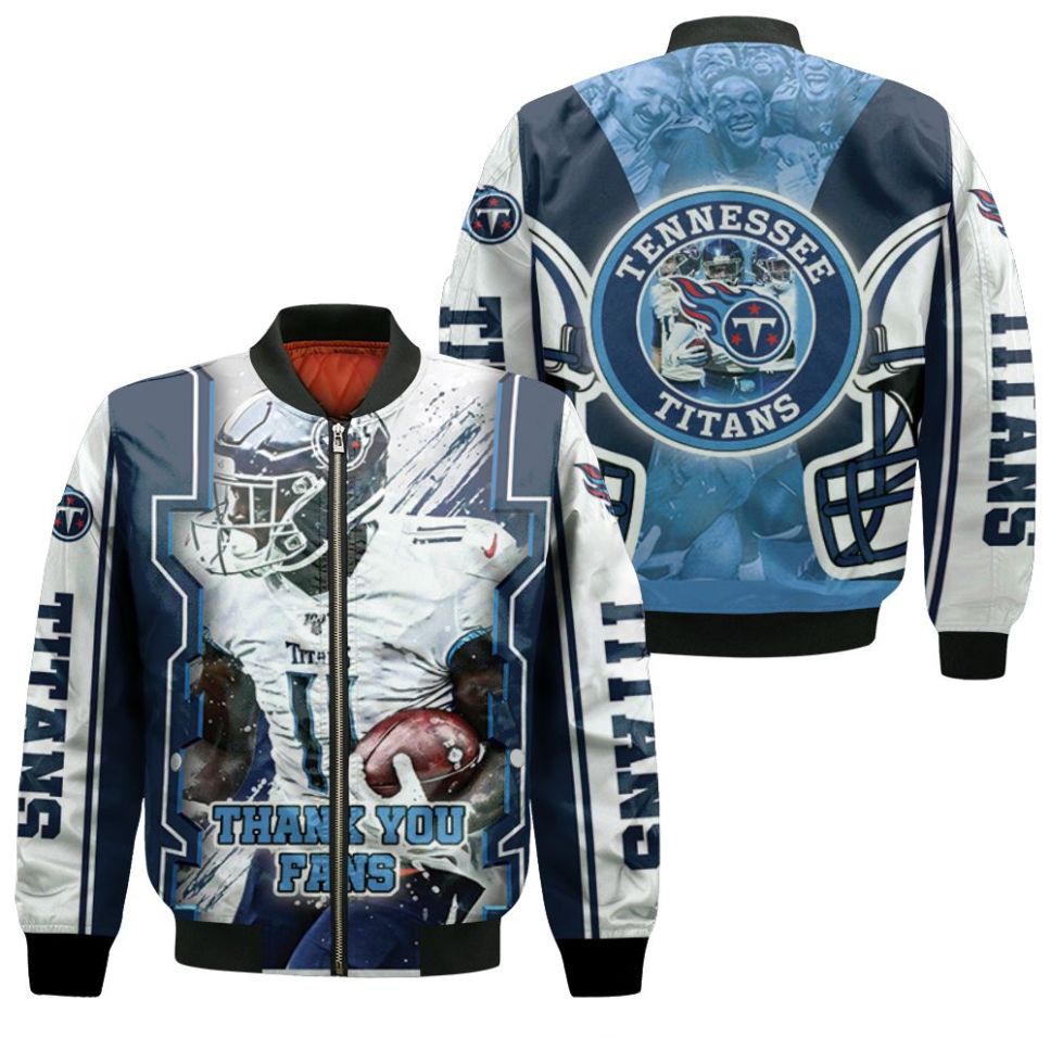 Tennessee Titans Super Bowl 2021 Afc South Division Champions Fleece Bomber  Jacket