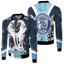 A.J.Brown Tennessee Titans Super Bowl 2021 Afc South Division Champions Fleece Bomber Jacket