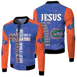 All I Need Today Is Little Bit Florida Gators And Whole Lots Of Jesus 3d Jersey Fleece Bomber Jacket