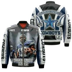 Amari Cooper #19 Dallas Cowboys Nfc East Division Champions Super Bowl 2021 Bomber Jacket