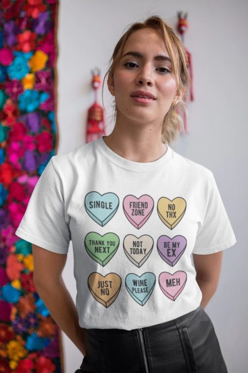 Anti Valentines Day Candy Heart Unisex T-Shirt