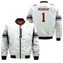 Arizona Cardinals Kyler Murray #1 Great Player Nfl Legacy Vintage White 3d Designed Allover Gift For Arizona Fans Bomber Jacket