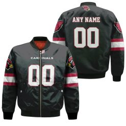 Arizona Cardinals Nfl American Football Team Logo Alternate Game Black 2019 3d Designed Allover Custom Gift For Arizona Fans Bomber Jacket