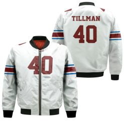 Arizona Cardinals Pat Tillman #40 Great Player Nfl Legacy Vintage White 3d Designed Allover Gift For Arizona Fans Bomber Jacket