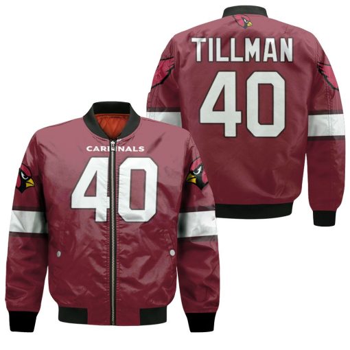 Arizona Cardinals Pat Tillman #40 Nfl 2019 Draft First Round Pick Game 3d Designed Allover Gift For Arizona Fans Bomber Jacket