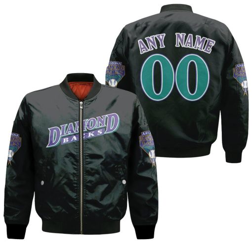 Arizona Diamondbacks Zack Greinke #21 Mlb Cooperstown Collection Black 2019 3d Designed Allover Gift For Diamondbacks Fans Bomber Jacket