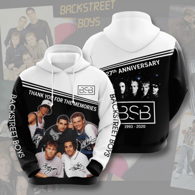 Backstreet Boys 27th Anniversary 1993 2020 Signature Design Gift For Fan Custom 3d All Over Printed 1 Hoodie